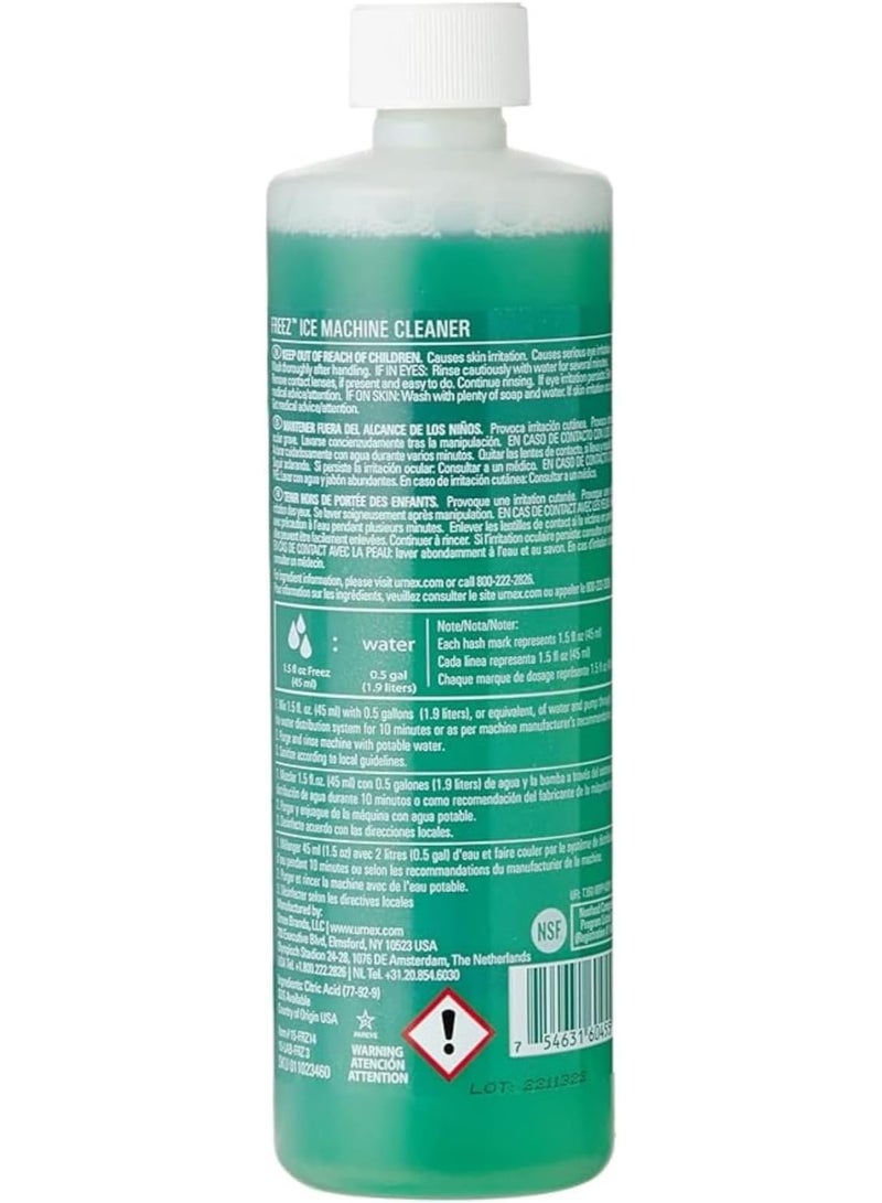 يورنكس منظف ​​ماكينات الثلج من يورنكس - 14 أونصة - 5 استخدامات - تركيبة آمنة على النيكل تعتمد على حمض الستريك - منتج تنظيف تجاري لأنظمة الثلج - Image 3